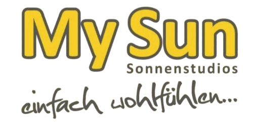 „My Sun Sonnenstudios“-Logo, zur Startseite